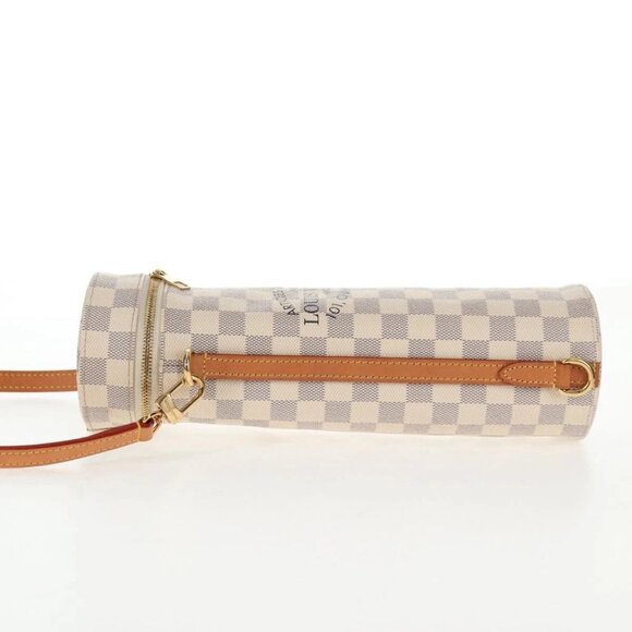 LOUIS VUITTON Damier Azur Bottle Holder Porte Boutille Bag GI0373 Auth 128175V - Picture 5 of 16
